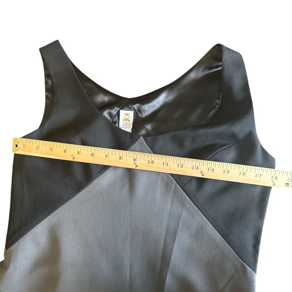 Women’s Abate Black and Gray Diamond Dress Size 12 Side Zip Knee Length - Picture 5 of 10